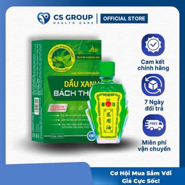 Dầu Gió - Dầu Gió Xanh Bách Thảo - Hỗ Trợ Giảm Đau, Dùng Khi Cảm Lạnh, Ốm Đau | Hàng Chính Hãng [Lọ 2.5ml , 7ml , 24ml]