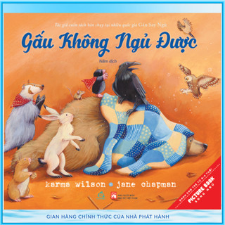 Sách tranh song ngữ Gấu không ngủ được - Ehomebooks