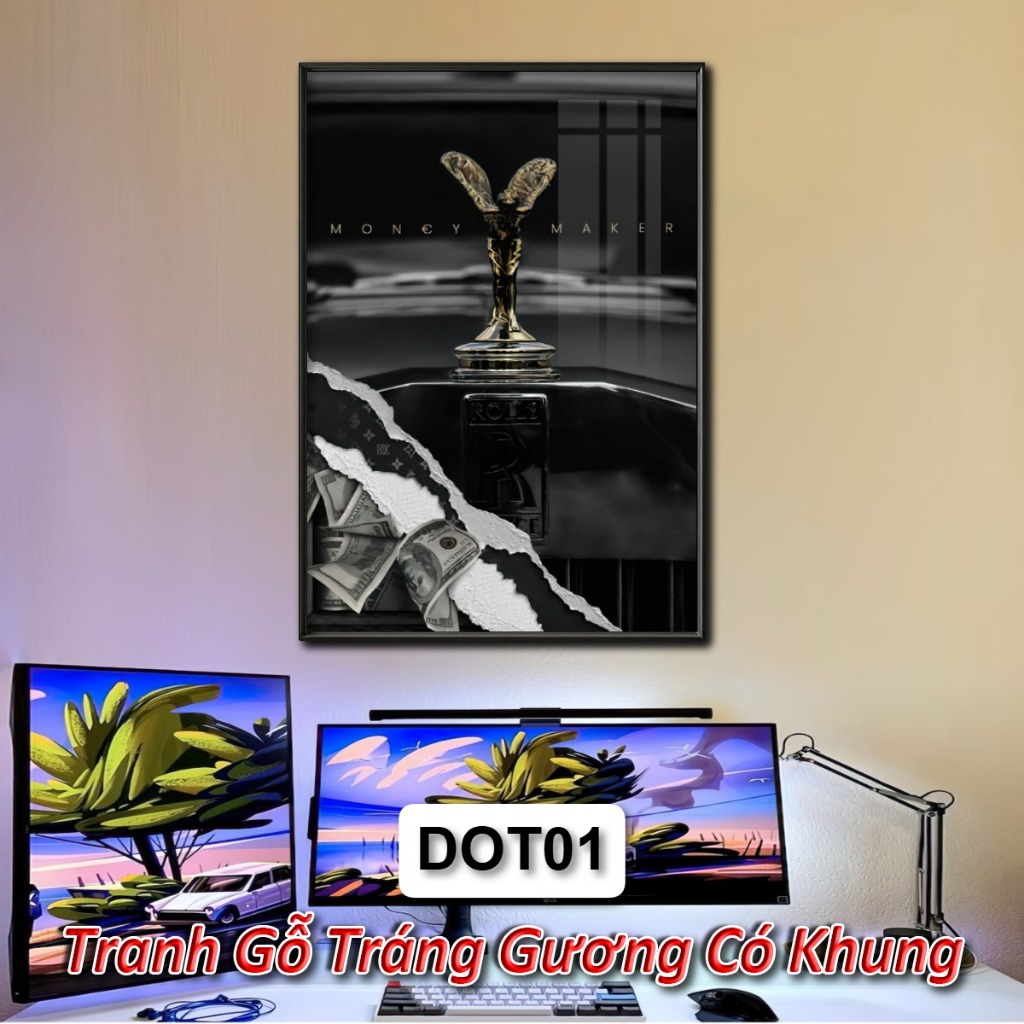 Tranh Hiện Đại Đa Dạng Mẫu Mã Khung Composite Decor Phòng Khách Không Gian Làm Việc Treo Tường