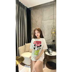 Áo Thun Mickey Form Rộng Chất Vải Cotton Dày Dặn Hàng L1 Cao Cấp