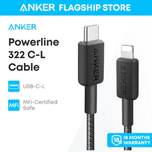 Cáp sạc nhanh Anker A81B5/A81B6 USB-C sang Lightning, hỗ trợ iPhone 14/13/X