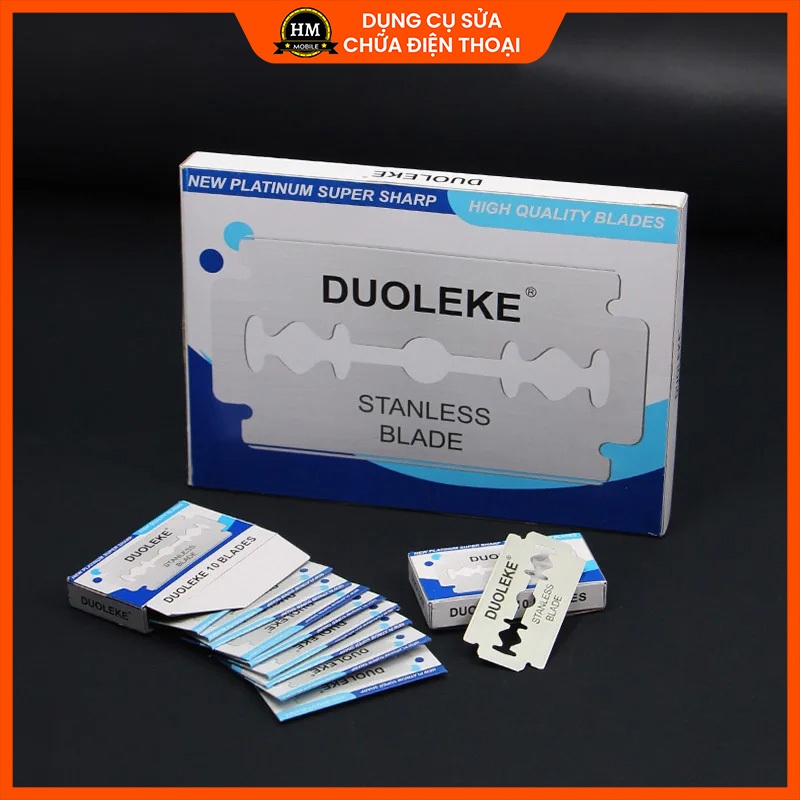 Dao lam mỏng DUOLEKE lách khe, cắt keo viền, tách màn, tách kính điện thoại. 10 chiếc
