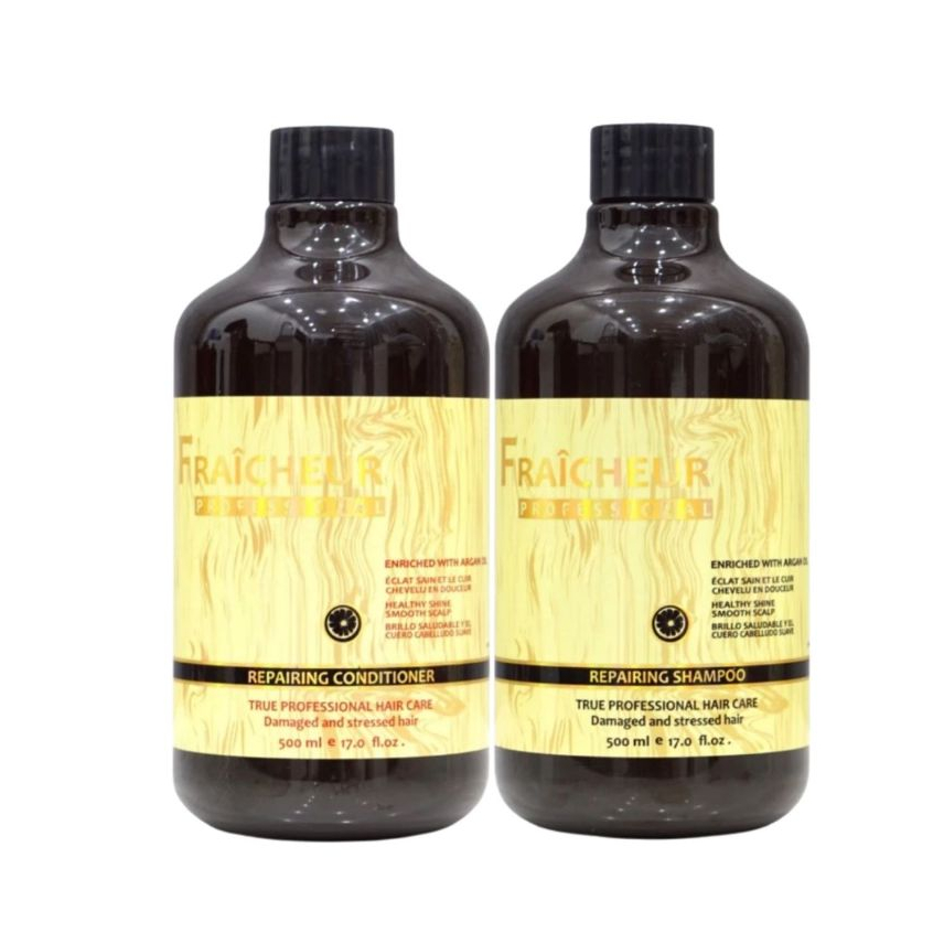 Combo Dầu Gội Xả FRAICHEUR Repairing 500ml - 800ml | Dưỡng Ẩm Tóc Khô Xơ, Mềm Mượt & Bóng Khỏe