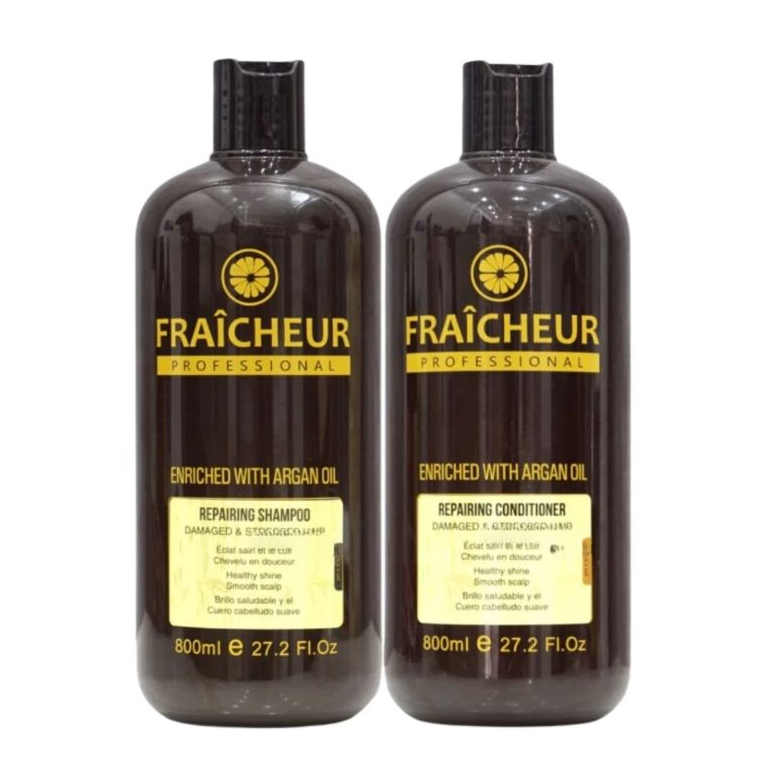 Combo Dầu Gội Xả FRAICHEUR Repairing 500ml - 800ml | Dưỡng Ẩm Tóc Khô Xơ, Mềm Mượt & Bóng Khỏe