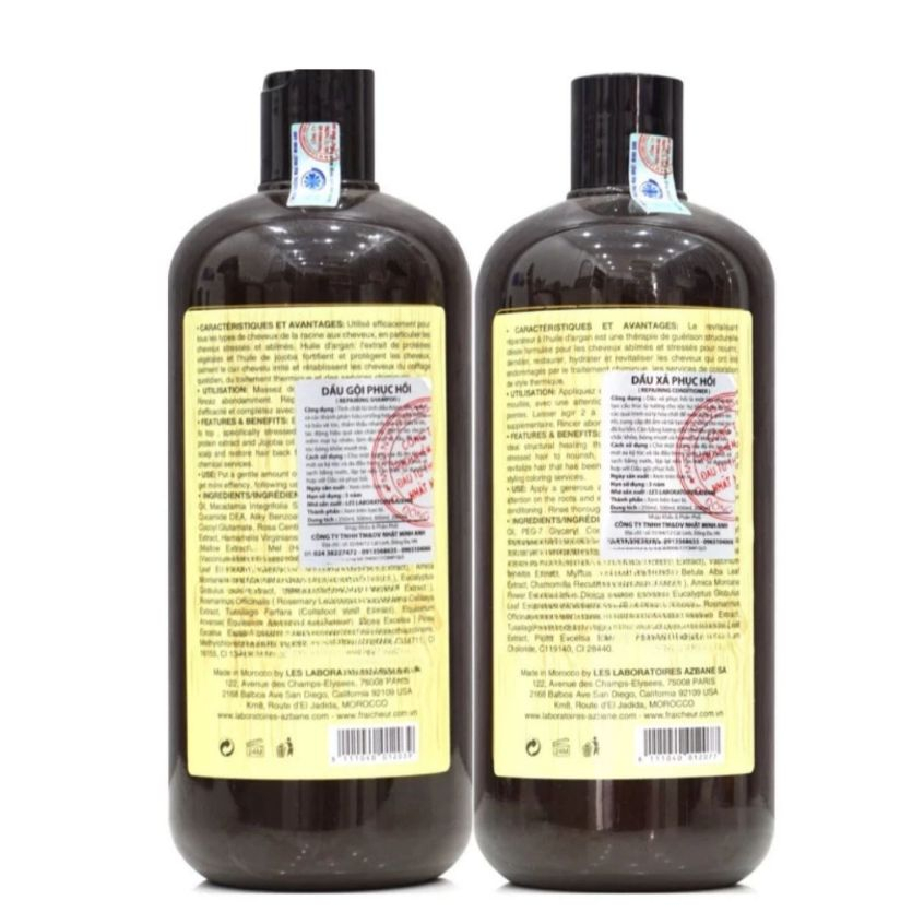Combo Dầu Gội Xả FRAICHEUR Repairing 500ml - 800ml | Dưỡng Ẩm Tóc Khô Xơ, Mềm Mượt & Bóng Khỏe