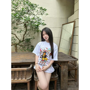 Áo Thun Bape Form Rộng Chất Vải Cotton Dày Dặn Hàng L1 Cao Cấp
