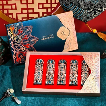 Set son YOULIYOULA 5 cây cổ trang trạm khắc 3D chính hãng nội địa Trung - Quà tặng bạn gái, người yêu, tặng mẹ