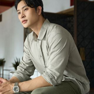 Áo Sơ Mi Linen Nam Tay Dài ICONDENIM Coastal Breeze Form Regular SMID0277