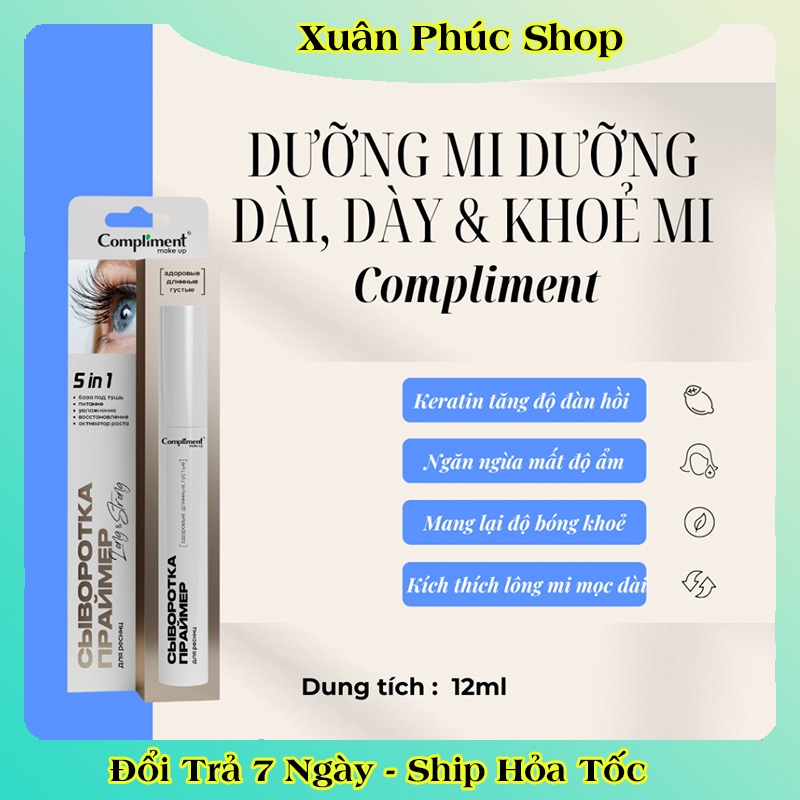 Dưỡng Mi Compliment Chính Hãng - Chuốt Mi Dày Và Dài Chắc Khỏe, Mọc Siêu Nhanh 12ml của Nga