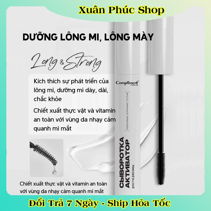Dưỡng Mi Compliment Chính Hãng - Chuốt Mi Dày Và Dài Chắc Khỏe, Mọc Siêu Nhanh 12ml của Nga
