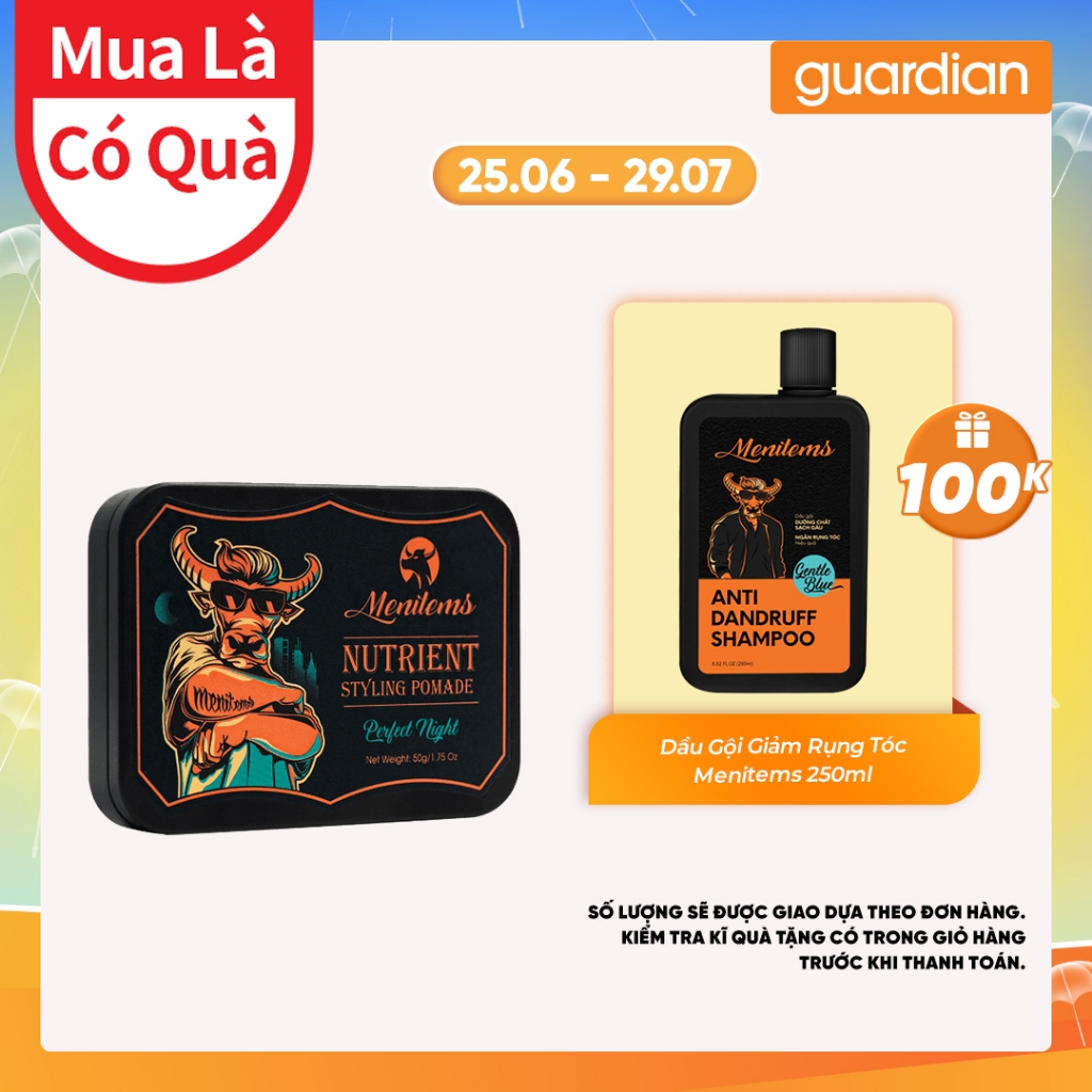 Sáp Vuốt Tóc Menitems 50G/100G | Guardian Việt Nam | Shopee Việt Nam