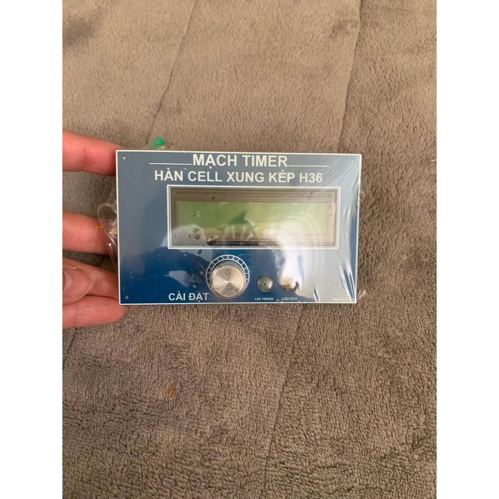 Mạch timer hàn cell pin xung kép nhớ 5 chương trình hàn kẽm hiển thị ...