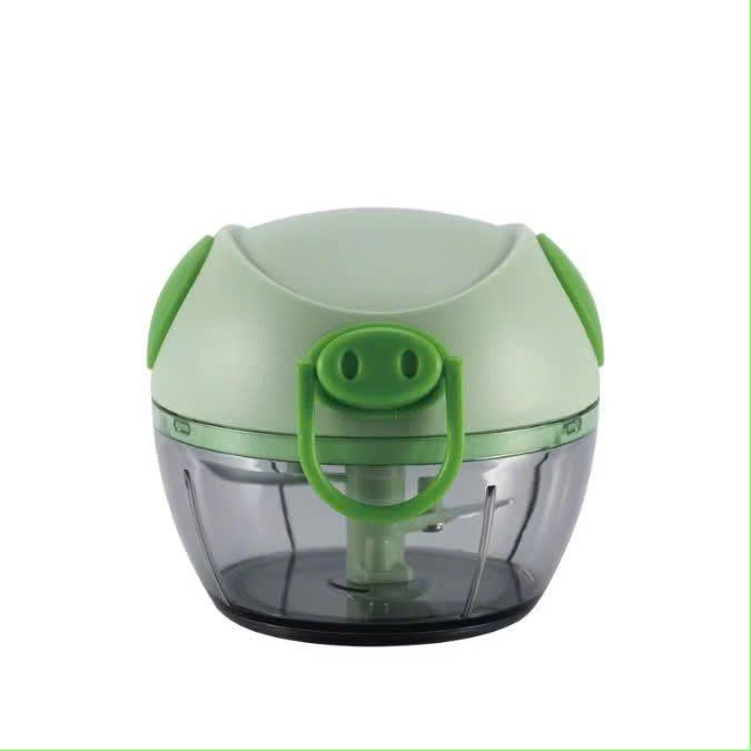 MÁY XAY CON HEO MINI DỄ THƯƠNG TIỆN DỤNG - Máy Xay Tỏi Bằng Tay Kéo Dây,Dụng Cụ Xay Tỏi Ớt Rau Củ Đa Năng