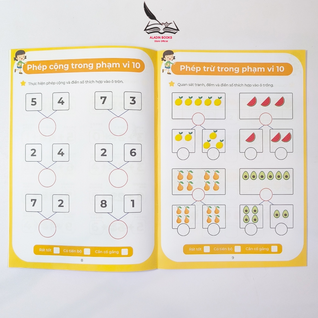Sách Toán Cộng Trừ Trong Phạm Vi 20 Cho Bé 3-6 Tuổi – Rèn Luyện Tư Duy Toán Học Sớm
