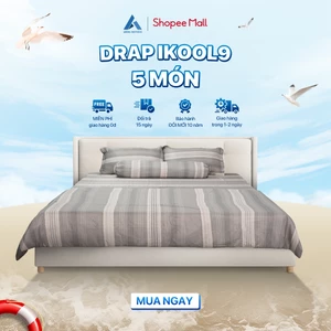 Bộ Drap Lụa Mát Ikool9 Aroma 5 Món Có Mền (Chăn)-  Không Gây Hầm Bí Lưng - Nhắn Shop Lựa Mẫu