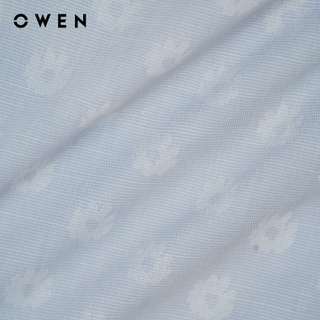 Owen - Áo sơ mi ngắn tay Slim Fit AS250072N màu Xanh nhạt chất liệu Bamboo poly