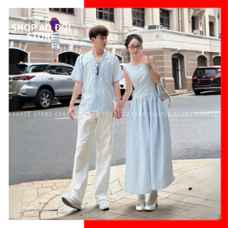 Đồ đôi nam nữ mới nhất, đồ cặp đi biển, đồ đôi LOVELY,couple đồ đôi, áo váy cặp nam nữ flash sale