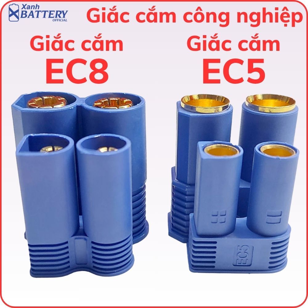 Giắc cắm EC5 EC8 Connector Plup kết nối điện cho thiết bị công nghiệp ...