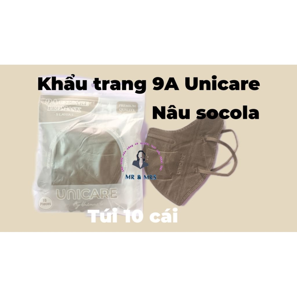 (Set 50/100/200) Khẩu Trang 9A Pro Mask Unicare 5 Lớp