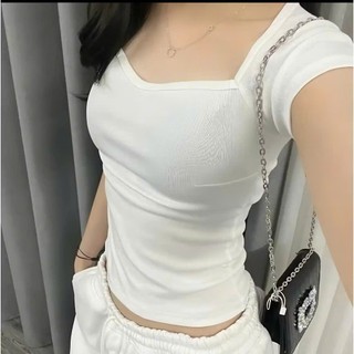 Áo Thun Cổ Tròn Tshirt Nữ Úp Ngực Cổ Vuông V Chất Vải Thun WAT008