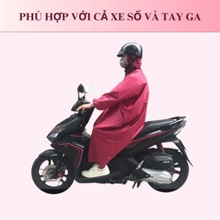 Áo Mưa Vảy Cá Cao Cấp Bít Kín – Không Che Gương, Che Gọn Balo, Không Lật Khi Gió To – An Toàn Đi Xe