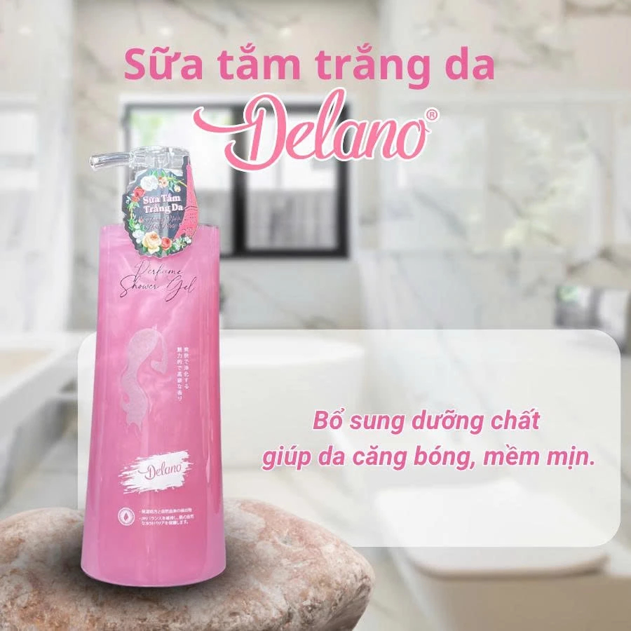 Sản Phẩm Sữa Tắm Trắng Da Dưỡng Ẩm Delano 500Ml 2025 - Sữa Tắm Trắng Da Dưỡng Ẩm Delano 500Ml 2025