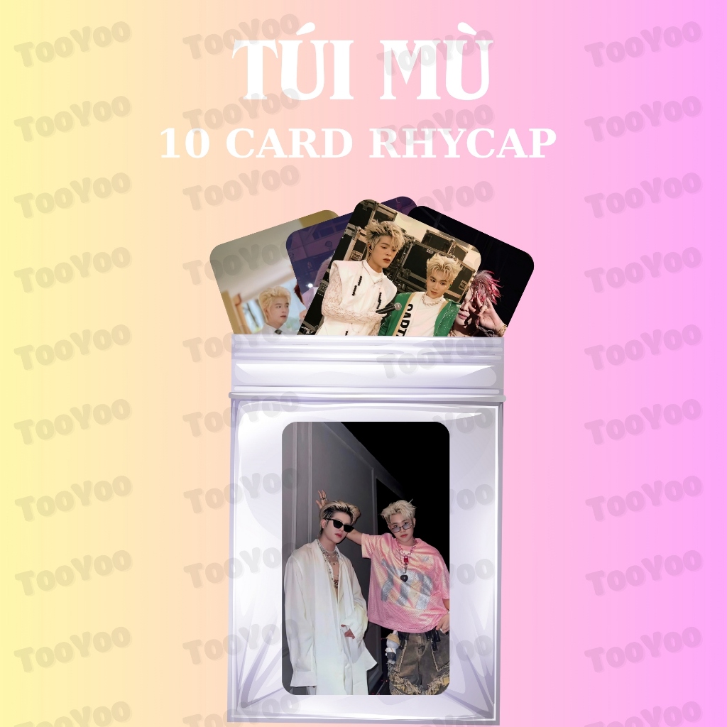 Túi mù gồm 10 card RHYCAP bo góc không trùng TooYoo CARD0071 | Shopee ...