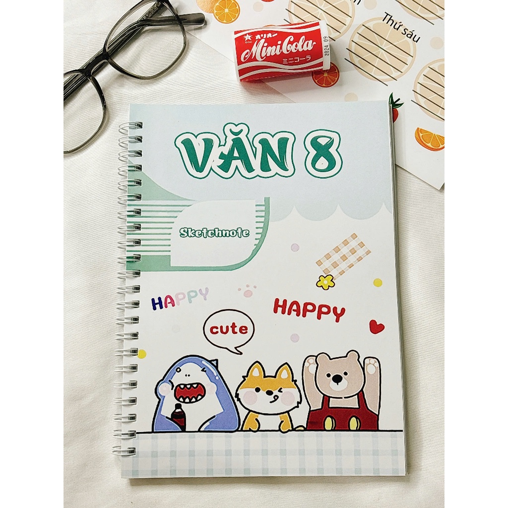 Sketchnote Sổ tay học giỏi Văn 8, tổng hợp đầy đủ kiến thức Văn 8
