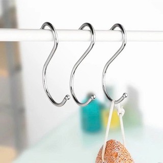 MÓC TREO CHỮ S INOX ĐA NĂNG - BỘ 10 CÁI CHỐNG GỈ TREO ĐỒ NHÀ BẾP NHÀ TẮM TỦ QUẦN ÁO