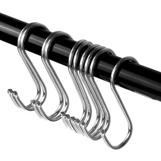 MÓC TREO CHỮ S INOX ĐA NĂNG - BỘ 10 CÁI CHỐNG GỈ TREO ĐỒ NHÀ BẾP NHÀ TẮM TỦ QUẦN ÁO