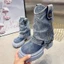 Giày Bốt Jaens Ống Ngắn Demin Đế Dày Cá Tính Phong Cách Ulzzang ok