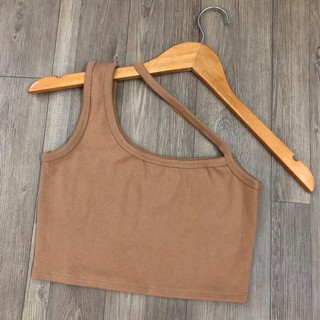 Áo Croptop Nữ Sát Nách 2 Dây Chéo Chất Vải Thun WAC011