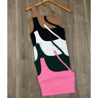 Áo Croptop Nữ Sát Nách 2 Dây Chéo Chất Vải Thun WAC011