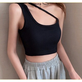 Áo Croptop Nữ Sát Nách 2 Dây Chéo Chất Vải Thun WAC011