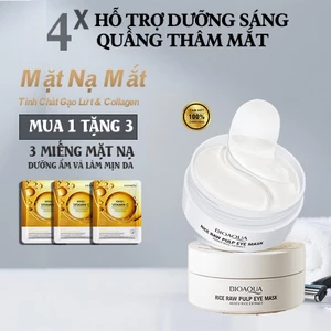 60 Miếng Mặt Nạ Mắt Gel Gạo 80g - Cấp Ẩm Sâu, Làm Sáng Vùng Da Mắt & Hỗ Trợ Cải Thiện Nếp Nhăn