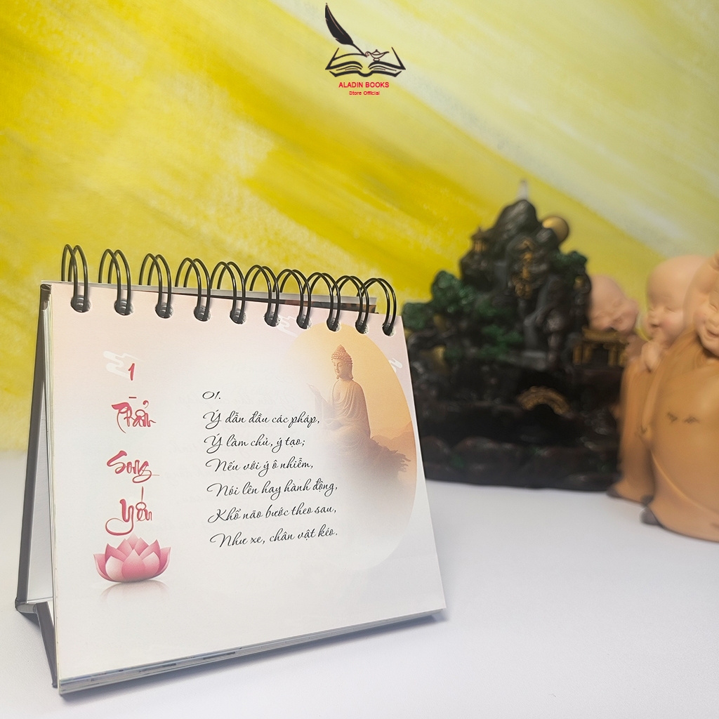 Sách Kinh Pháp Cú 365 Ngày Sống Theo Lời Phật Dạy – Lịch Bàn Phật Giáo HT. Thích Minh Châu Dịch