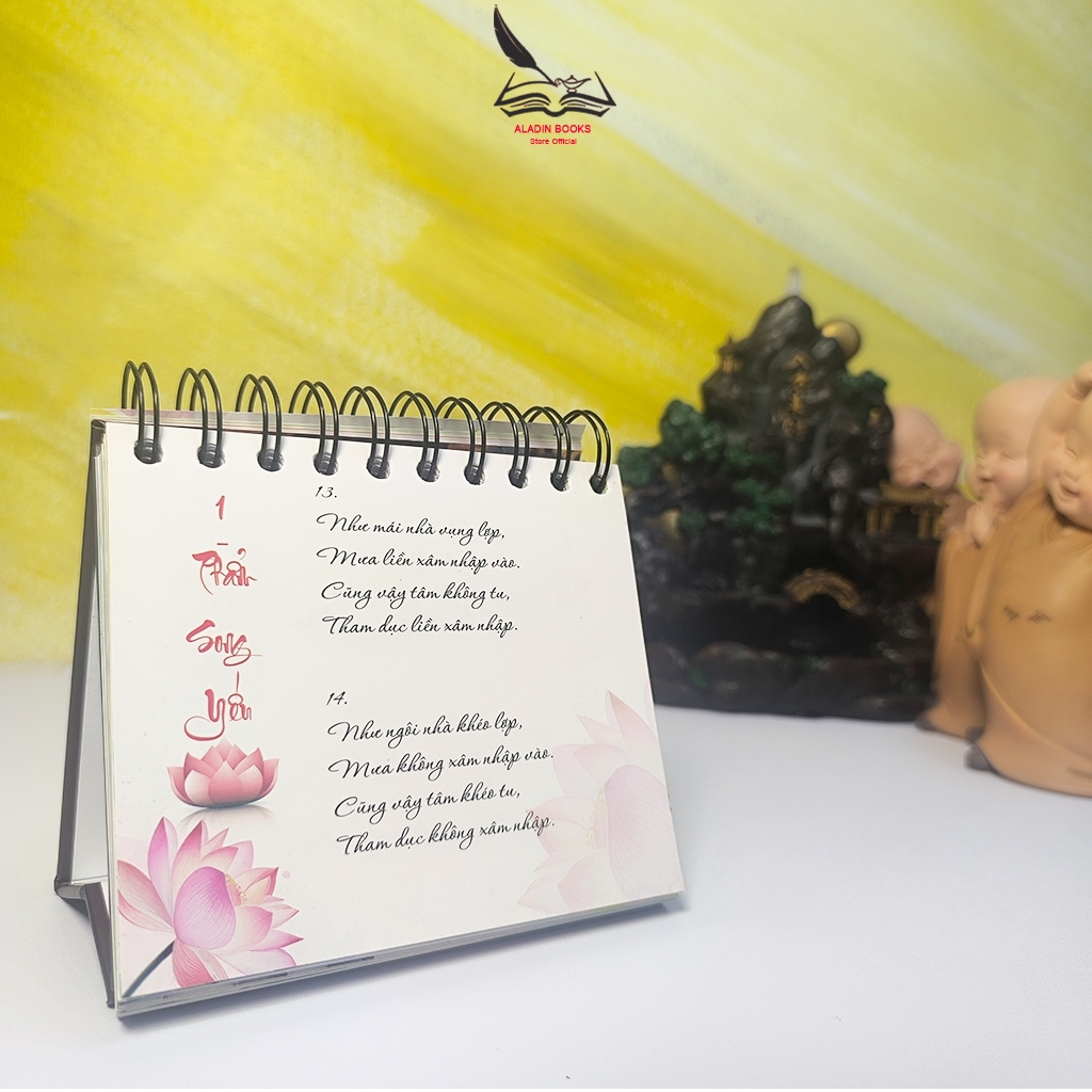 Sách Kinh Pháp Cú 365 Ngày Sống Theo Lời Phật Dạy – Lịch Bàn Phật Giáo HT. Thích Minh Châu Dịch