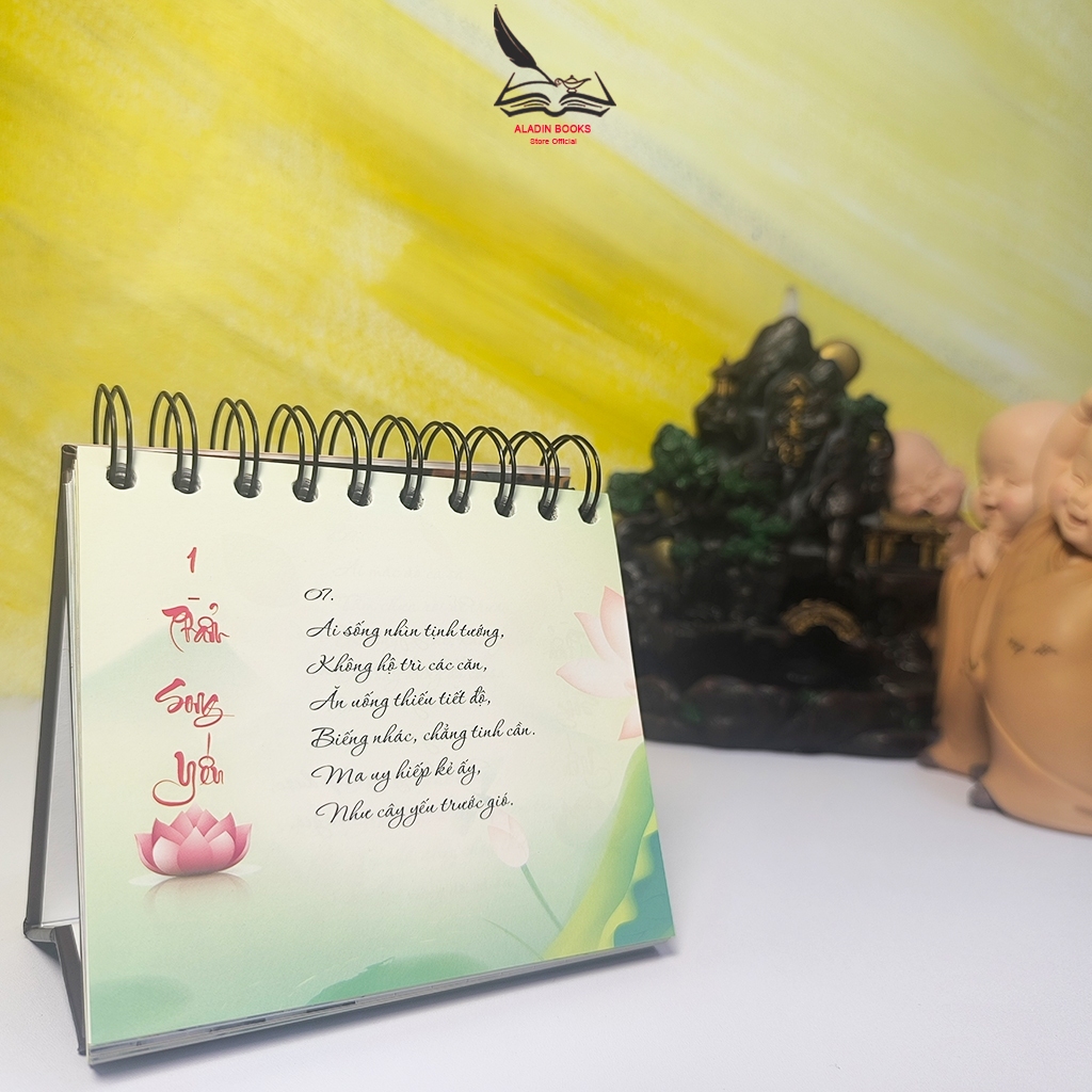 Sách Kinh Pháp Cú 365 Ngày Sống Theo Lời Phật Dạy – Lịch Bàn Phật Giáo HT. Thích Minh Châu Dịch