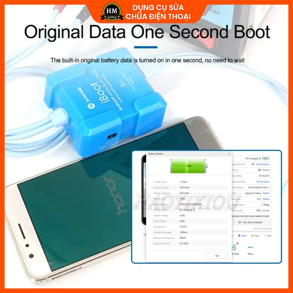 Dây cấp nguồn điện thoại Android SUNSHINE IBOOT B