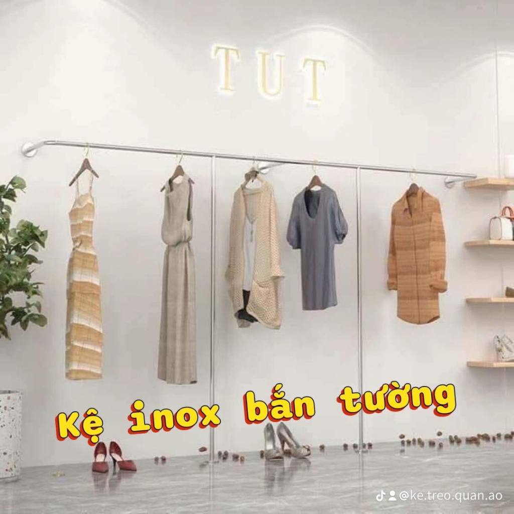 KỆ, SÀO TREO QUẦN ÁO INOX- KHUNG TREO QUẦN ÁO INOX BẮN TƯỜNG CHỐNG TRÊN ...