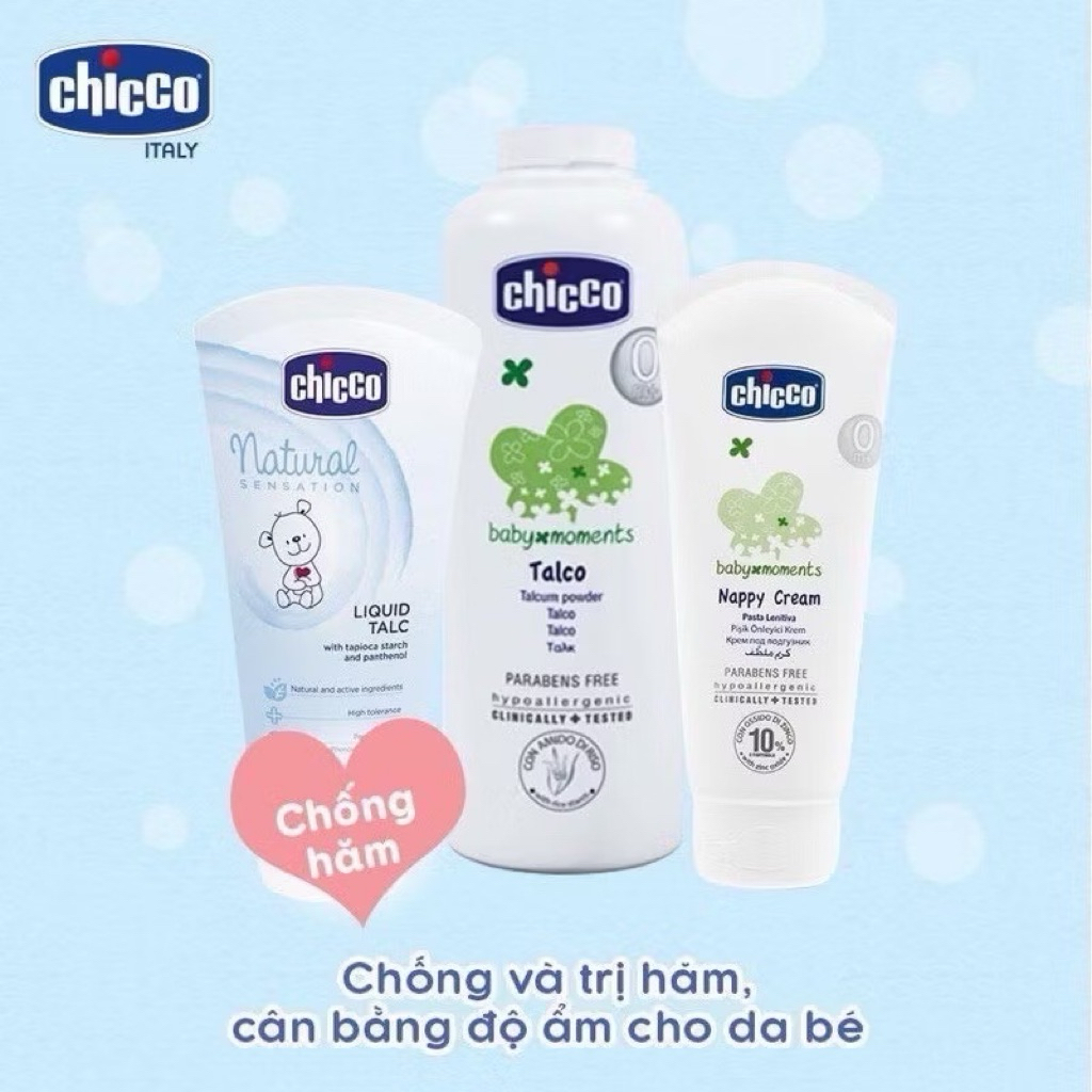 Phấn Rôm CHICCO Cho Bé Sơ Sinh | Nhập Khẩu Chính Hãng Từ Ý SSĐT