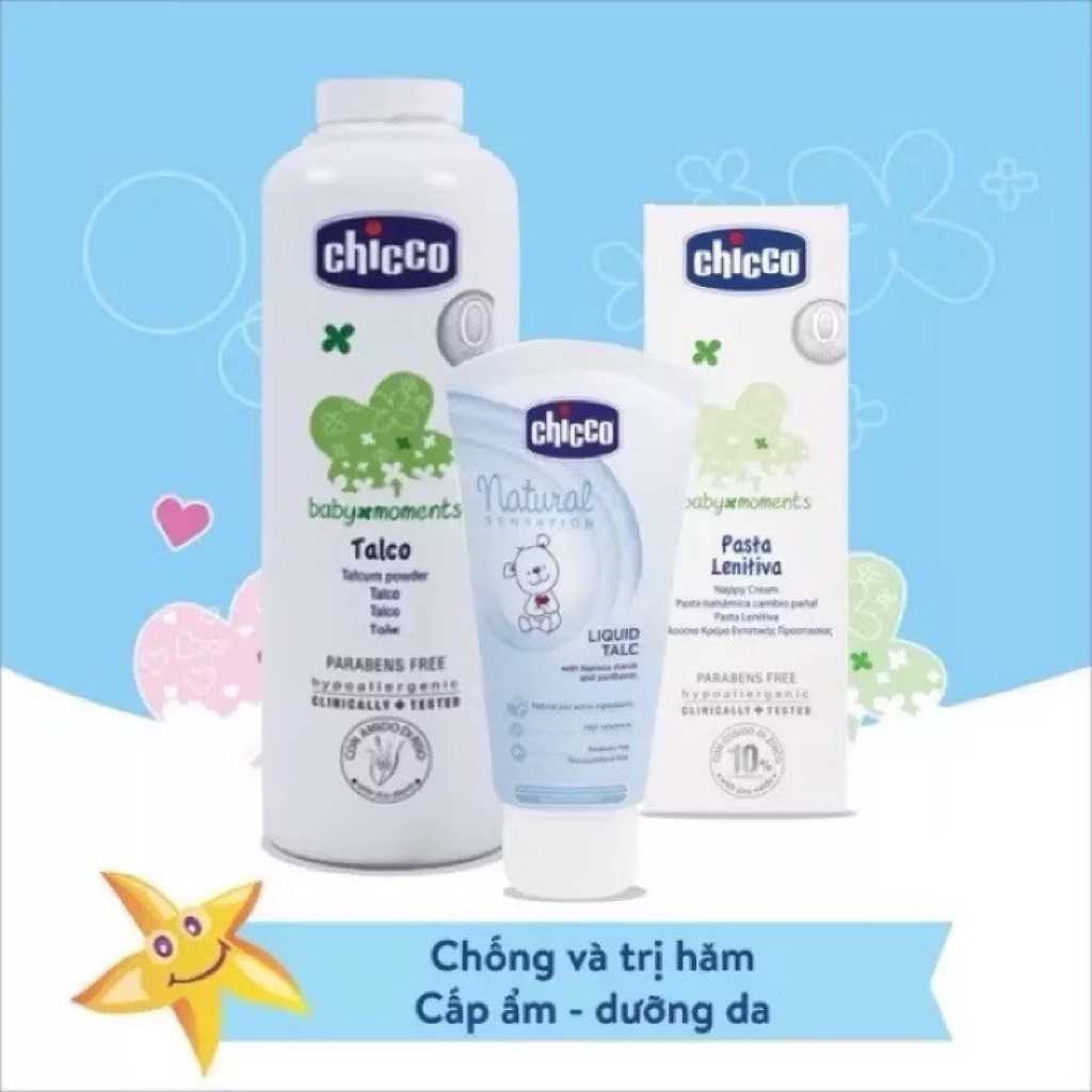 Phấn Rôm CHICCO Cho Bé Sơ Sinh | Nhập Khẩu Chính Hãng Từ Ý SSĐT