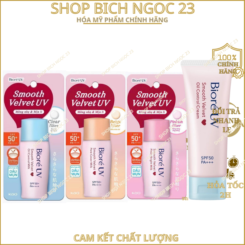 Kem Chống Nắng Biore Bright Milk SPF 50+ 30ml Hồng(Dành Cho mặt)