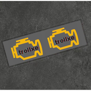 Tem UV DTF & 2 Tem Troll size 8x5cm Xe | Dán Xe Ô Tô - Xe Máy - Xe Điện [CYB]