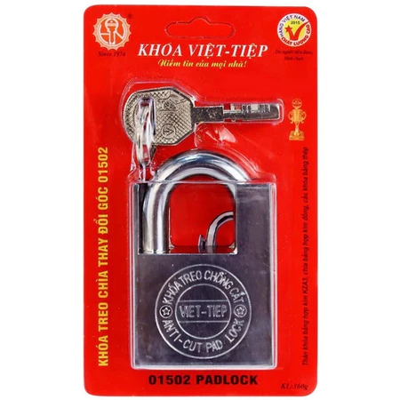 khoá Việt Tiệp chống cắt đủ các cầu 8 10 12, ổ khóa chống cắt Việt Tiệp tặng kèm 4 chìa khóa