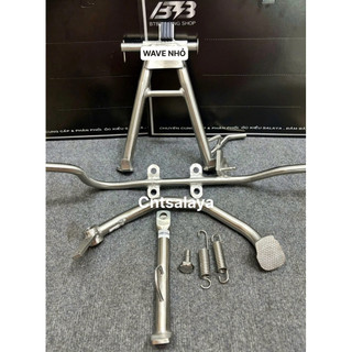 bộ chống đứng + chống nghiêng (  cốt lò so đứng nghiên cao su) inox 304 các dòng xe máy