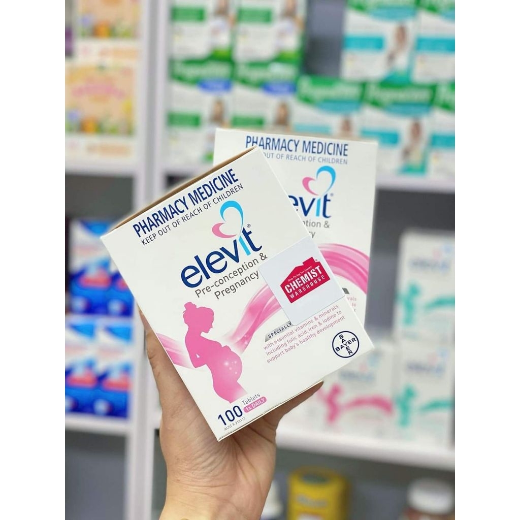 Combo Elevit Bầu 100 viên & Elevit sau sinh 60 viên - Multivitamin và khoáng chất cho bầu & sau sinh