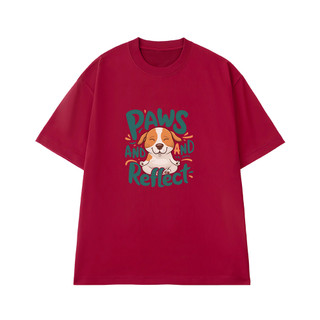 Áo thun oversize nam nữ Arttee mẫu dog paws – Cotton 100% 250gsm, in bền đẹp