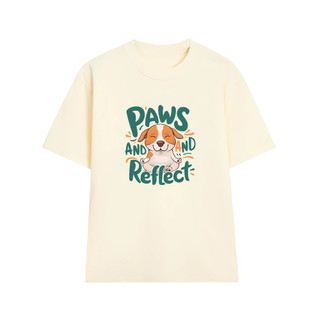 Áo thun oversize nam nữ Arttee mẫu dog paws – Cotton 100% 250gsm, in bền đẹp