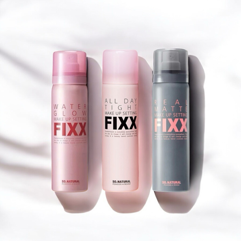 Xịt Khóa Nền So Natural FIXX – 2 Phiên Bản:  All Day Tight / Real Matte – Giữ Makeup 12–24H, Chống Trôi – Nội Địa Hàn